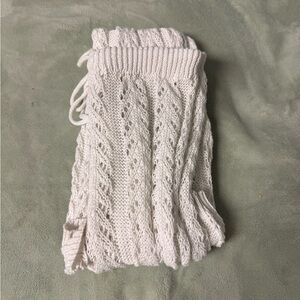 White Knit Scarf
